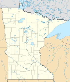Map showing the location of Voyageurs National Park