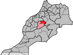 إقليم بني ملال ضمن جهة بني ملال الخنيفرة