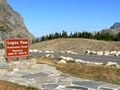 Logan Pass crosses the Continental Divide in Glacier National Park, مونتانا.
