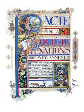 Pacte de la Société des Nations (Covenant of the League of Nations) (1931), Paris.