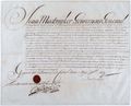 Akte ondertekend door van Riebeeck