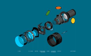استعراض موسع للمكونات البصرية لكاميرا LSST.