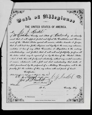 "United States Passport Applications, 1795-1925", Entry for C J Kaskel, 06 Aug 1862.jpg