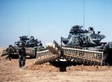 M728 Combat Engineer Vehicles with mine rakes.jpg