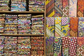 Various motifs of batik trusmi in Cirebon, West Java