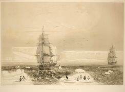الاكتشاف من قِبل جول دومون دورڤيل، 1840