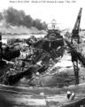 USS Pennsylvania, Cassin and Downes after the attack