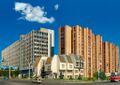 Soviet buildings in central Luhansk