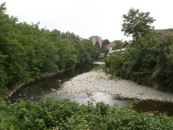 The Seveso river at Palazzolo Milanese.