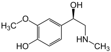 3-Methoxyadrenalin Structural Formulae V.1.svg