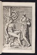 Hesperides and Heracles from the book 'De malorvm avreorvm cvltvra et vsv libri quatuor' by Giovanni Baptista Ferrari
