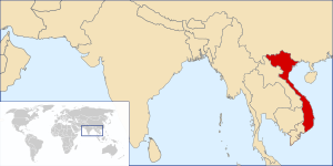 Dark green: Empire of Vietnam Light green: Nominally part of the Empire but under direct Japanese control