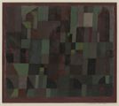 Red/Green Architecture (yellow/violet gradation), 1922, oil on canvas on cardboard mat, Yale University Art Gallery, Yale University, New Haven, Connecticut