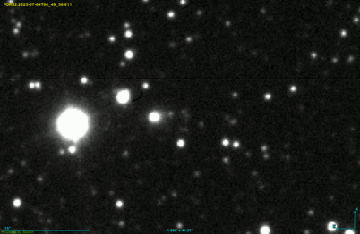 3I/ATLAS moving across a field of stars, as seen by the ESO's Very Large Telescope