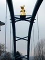 The Golden Rat, on a footbridge over the River Weser