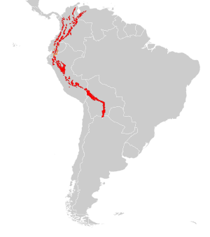 Tremarctos ornatus distribution.svg