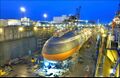 يوإس‌إس Ohio undergoing conversion to a cruise missile submarine