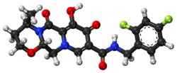 Dolutegravir ball-and-stick model.png