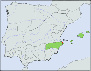 Taifa Kingdom of Dénia, c. 1037.