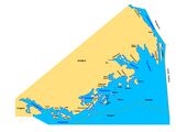 The Bamble coastline, including the ports Åby and Brevikstrand as well as the main port Isnes.