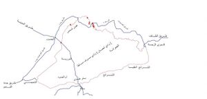 خريطة ديار قبيلة لحيان (وادي سرف) المعروف باللحيانية أو (وادي لحيان)