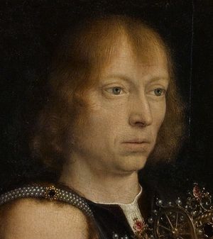 Gerard David selfportrait in The Virgin among the Virgins.jpg