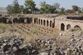 The Roman Baths of Ankara were constructed by the Roman emperor Caracalla (212–217) in honor of Asclepios, the God of Medicine, and built around three principal rooms: the caldarium (hot bath), the tepidarium (warm bath) and the frigidarium (cold bath) in a typically laid-out 80-في-120-متر (260-في-390-قدم) classical complex.