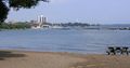Beach seen from Toronto, Ontario's Humber Bay, west of downtown