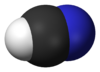 Hydrogen cyanide space filling