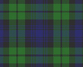 Woven tartan of Clan Campbell, Scotland