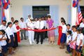 Ribbon cutting ceremony of the engineering civil action project