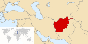 Location of أفغانستان