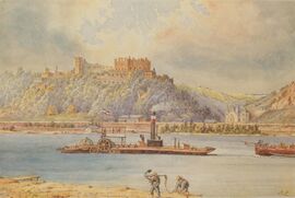 رحلة بالقارب المعلق بالقرب من سان-گوار، رسم ماكس آيت، 1903.