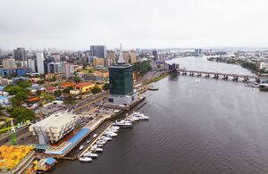 Aerial view of victoria island in Lagos, Nigeria with habours for yatches.jpg