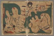 12th-13th century copy of 11th century world map from "Book of Curiosities", Bodleian Library