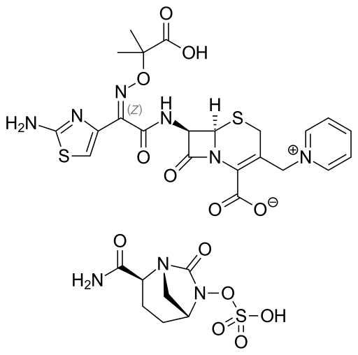 ملف:Ceftazidime and avibactam.svg