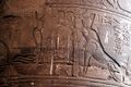 Temple of Edfu Cartouche upon gold (hieroglyph)-(as central iconography theme)