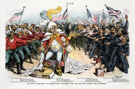 Joseph Ferdinand Keppler - The Pirate Publisher - Puck Magazine - Restoration by Adam Cuerden.jpg
