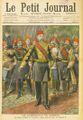 Le Petit Journal, Mehmed V is proclaimed Sultan in 1909.