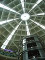Looking up from concourse level in Suria KLCC's atrium space