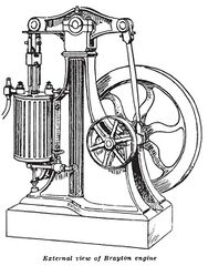 Brayton walking beam engine 1872