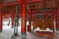 The "Turtle Carrying Crane on its Back" statue in Văn Miếu (Temple of Literature) in Hà Nội, Vietnam.