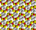 View along c axis of the crystal structure of malachite