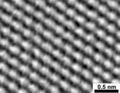 Scanning tunneling microscope image of graphite surface