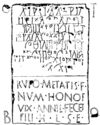 An inscription