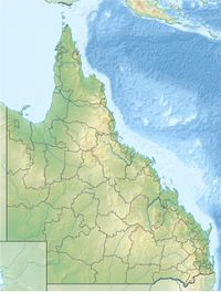 Location map Australia Queensland is located in كوينزلاند