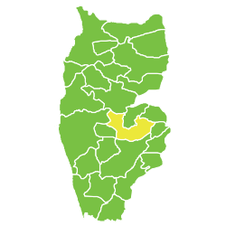 موقع ناحية مركز دريكيش في محافظة طرطوس.