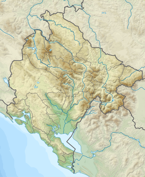 ملف:Relief Map of Montenegro.svg