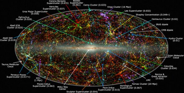 2MASS XSC infrared sky map
