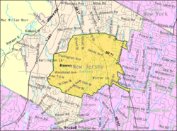 Census Bureau map of Ramsey, New Jersey
